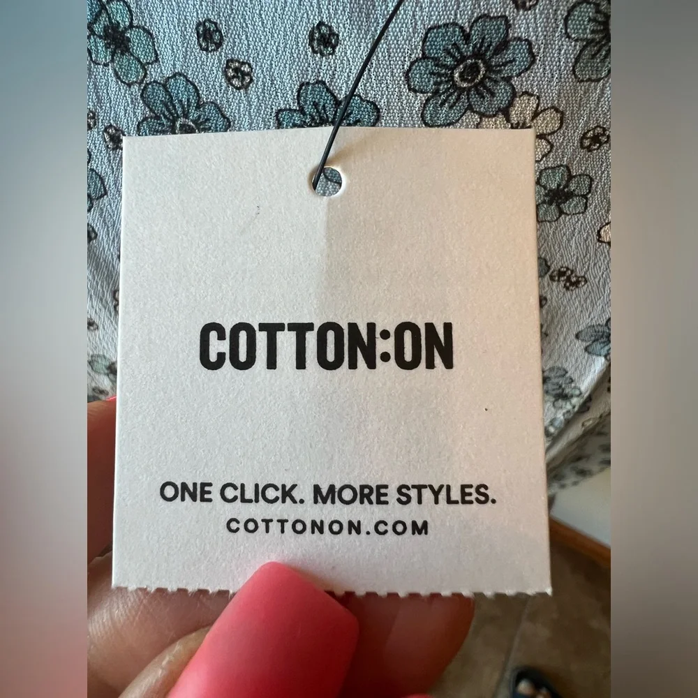 NWT Cotton on essential tie back mini tea dress - Picture 8 of 11